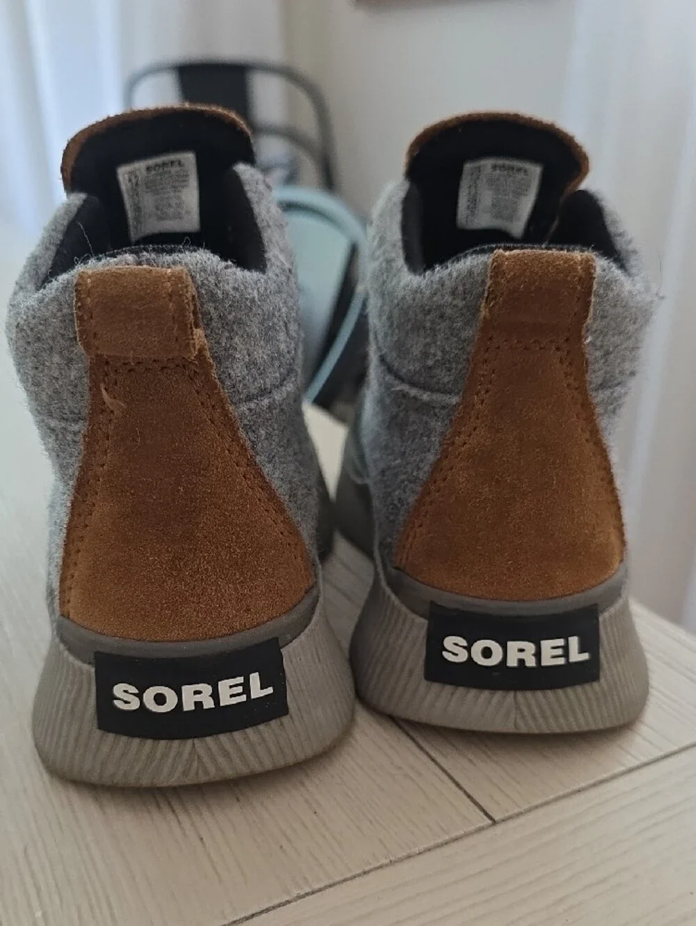 Sorel Kids Black Gray and Brown Pull-On Winter Boots